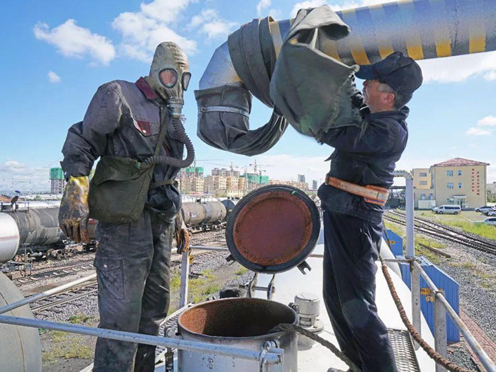 人工鐵路罐車清洗