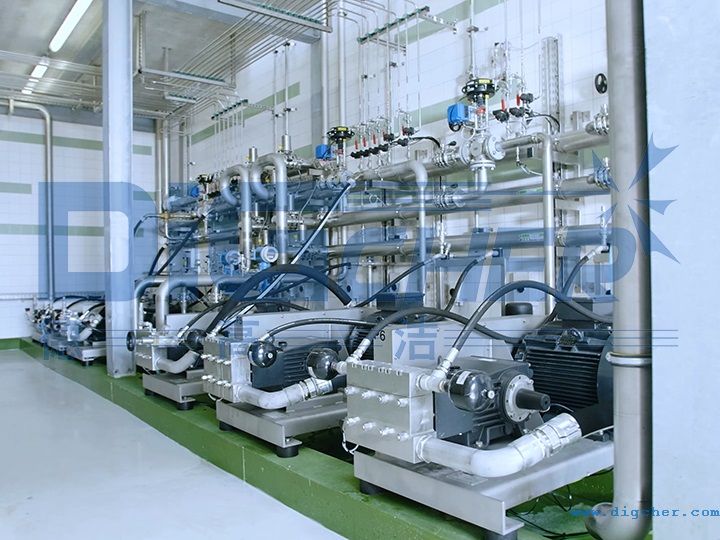 高壓水自動化罐車清洗系統(tǒng)高壓泵站